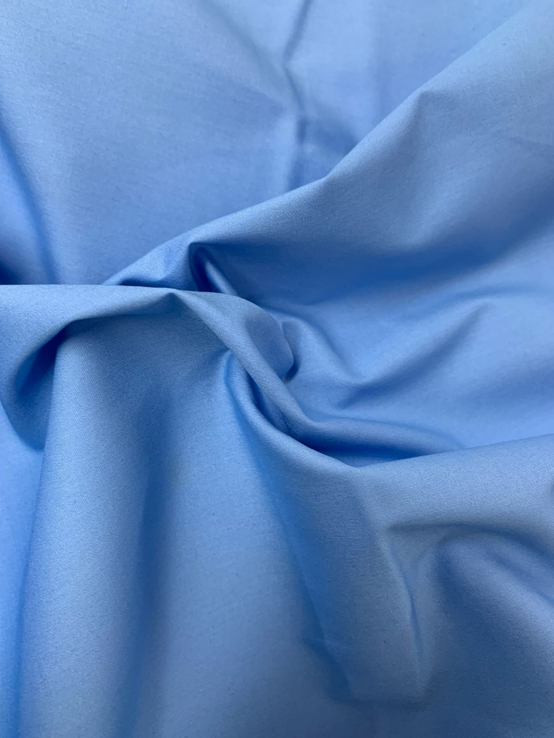 Plain 100% Cotton Mid Blue