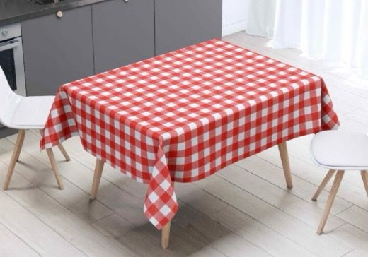 Red Check Table Cover