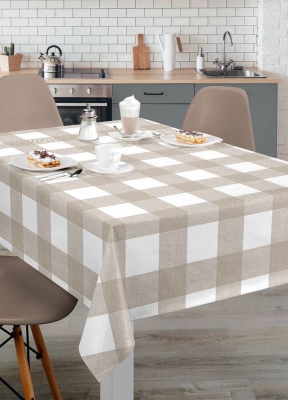 Jumbo Check Beige