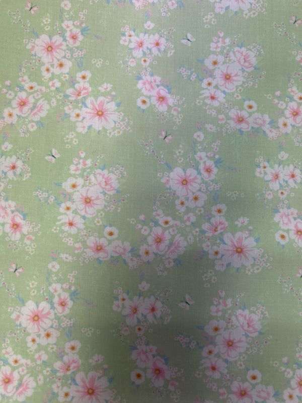 Pretty Floral Green