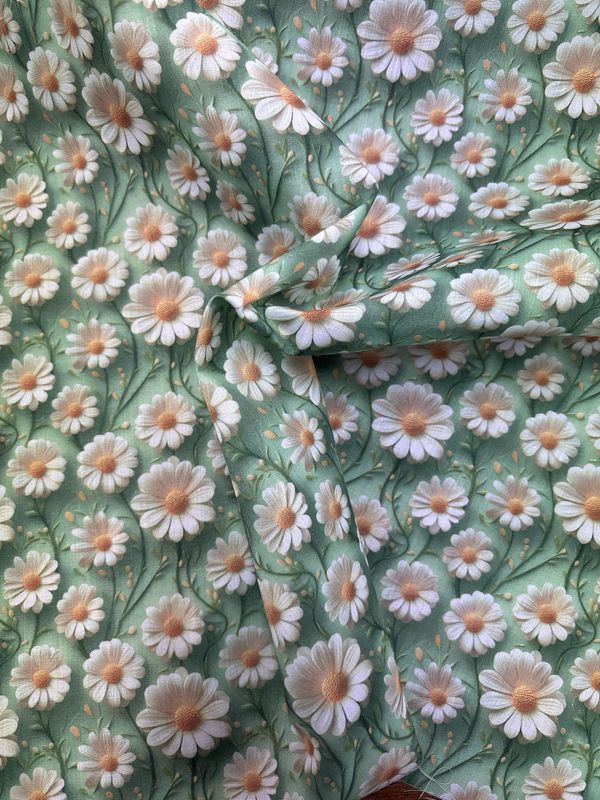 Daisies Delight Green