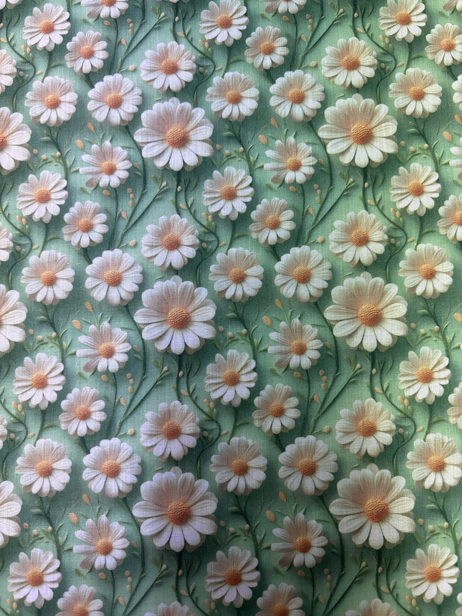 Daisies Delight Green