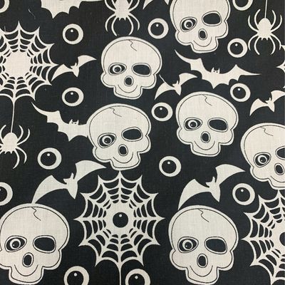 Halloween Skull Black
