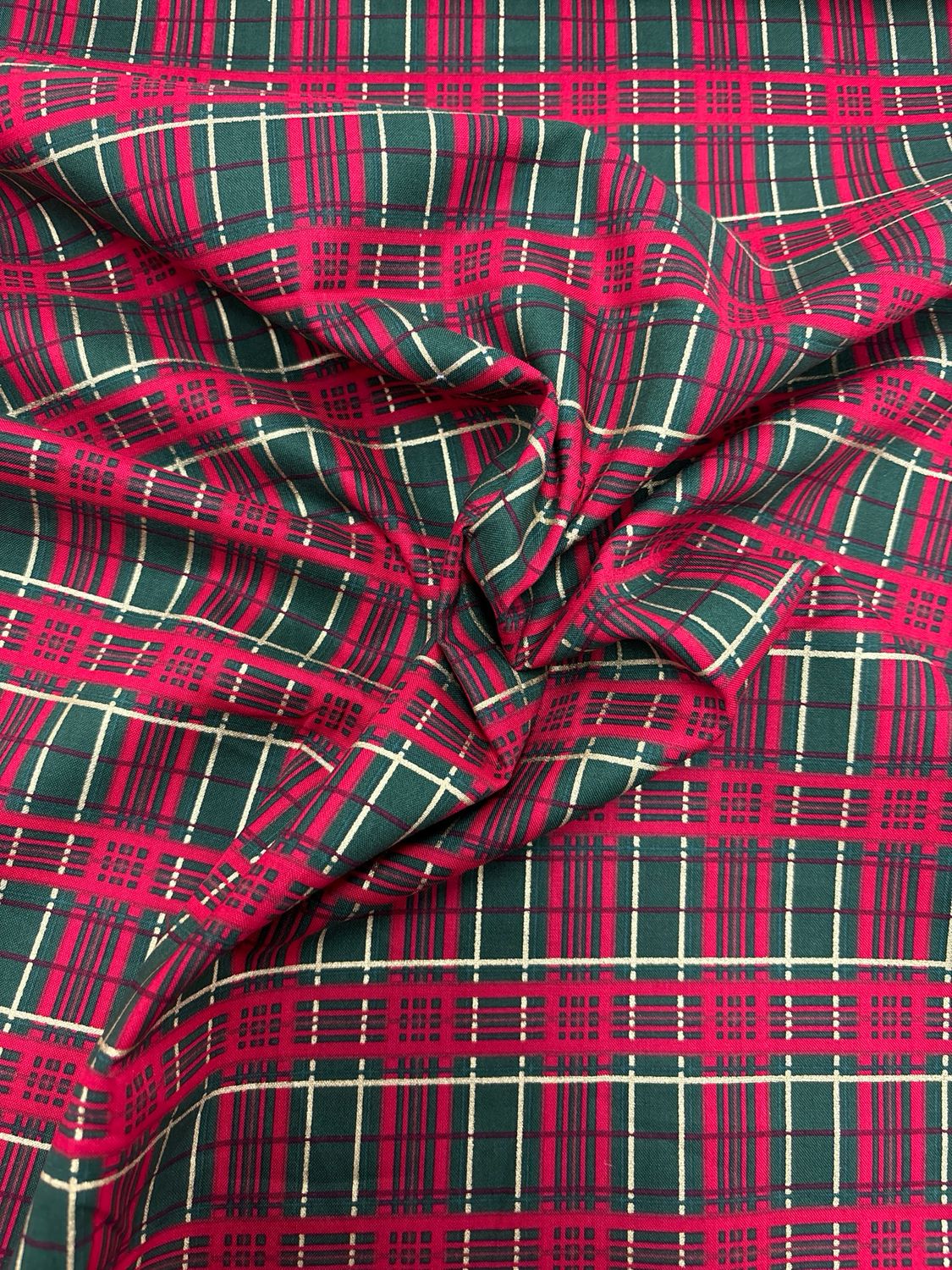 Metallic Tartan Green