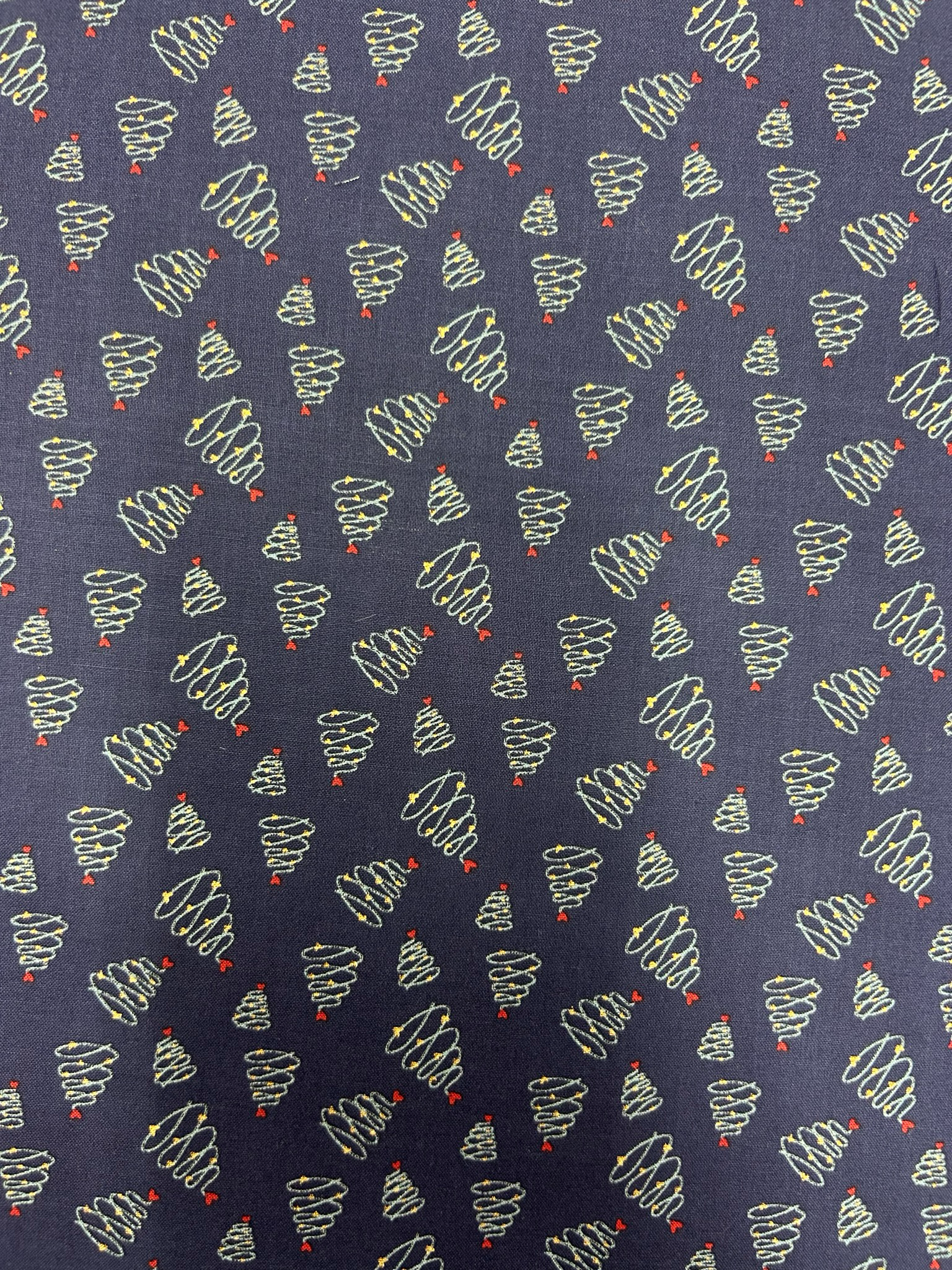 Christmas Tree Swirl Navy