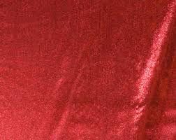 Lame Fabric Red