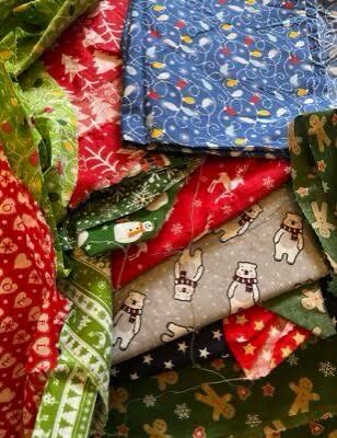 Fat quarter bundle 6PC Polycotton Christmas