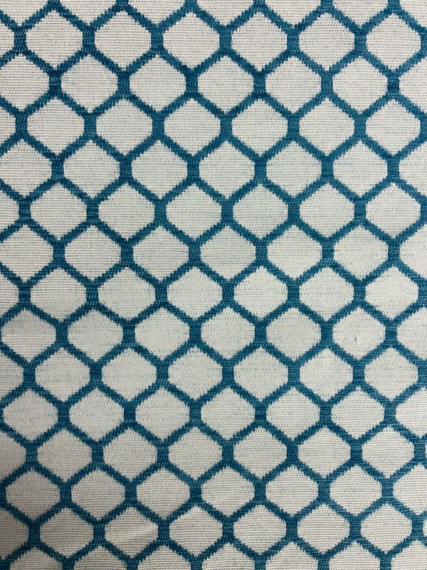Tapestry Honeycomb Turquoise