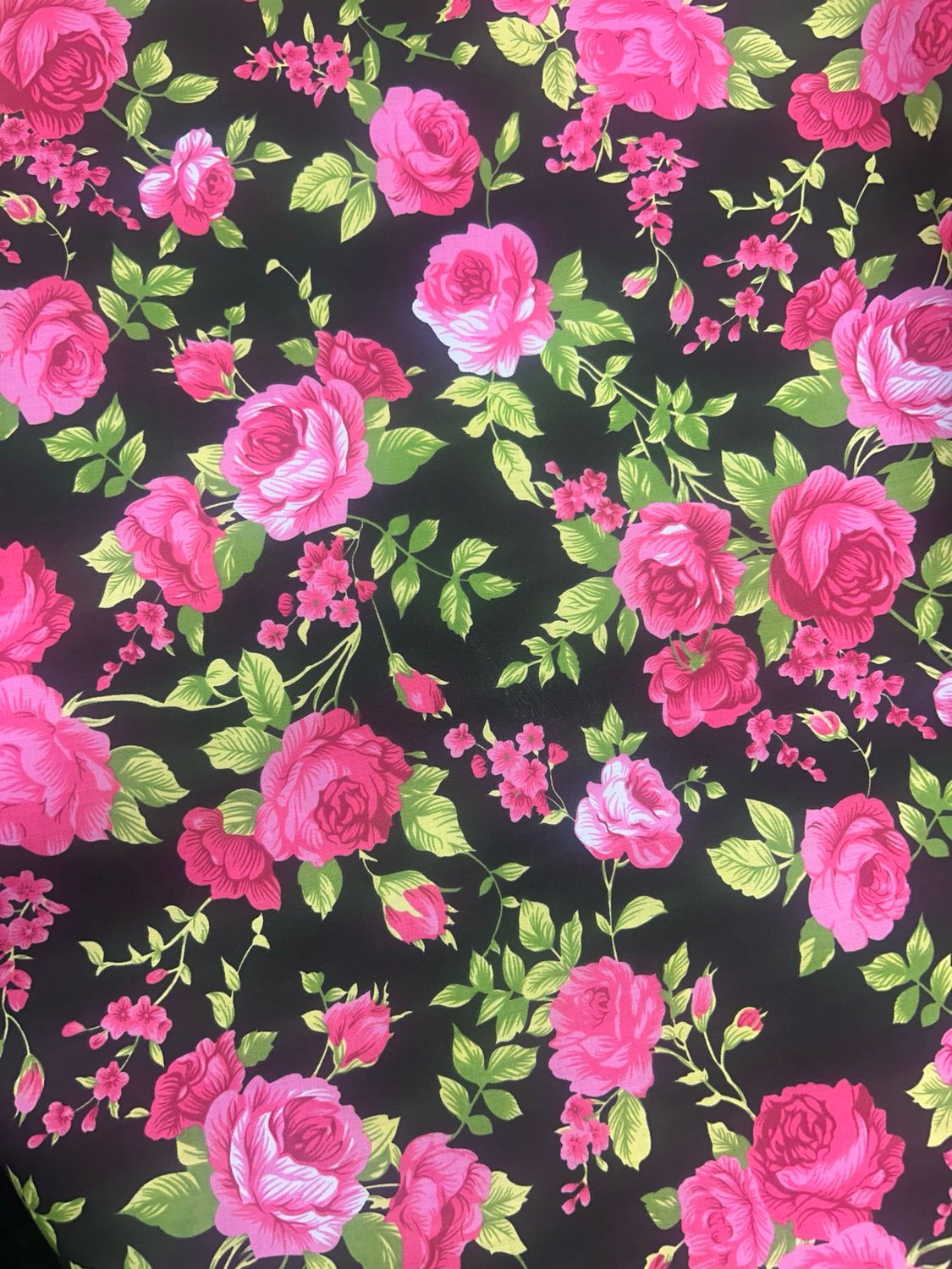 Vintage Roses Black 