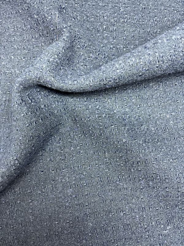 Boucle Wool Mix Blend Navy