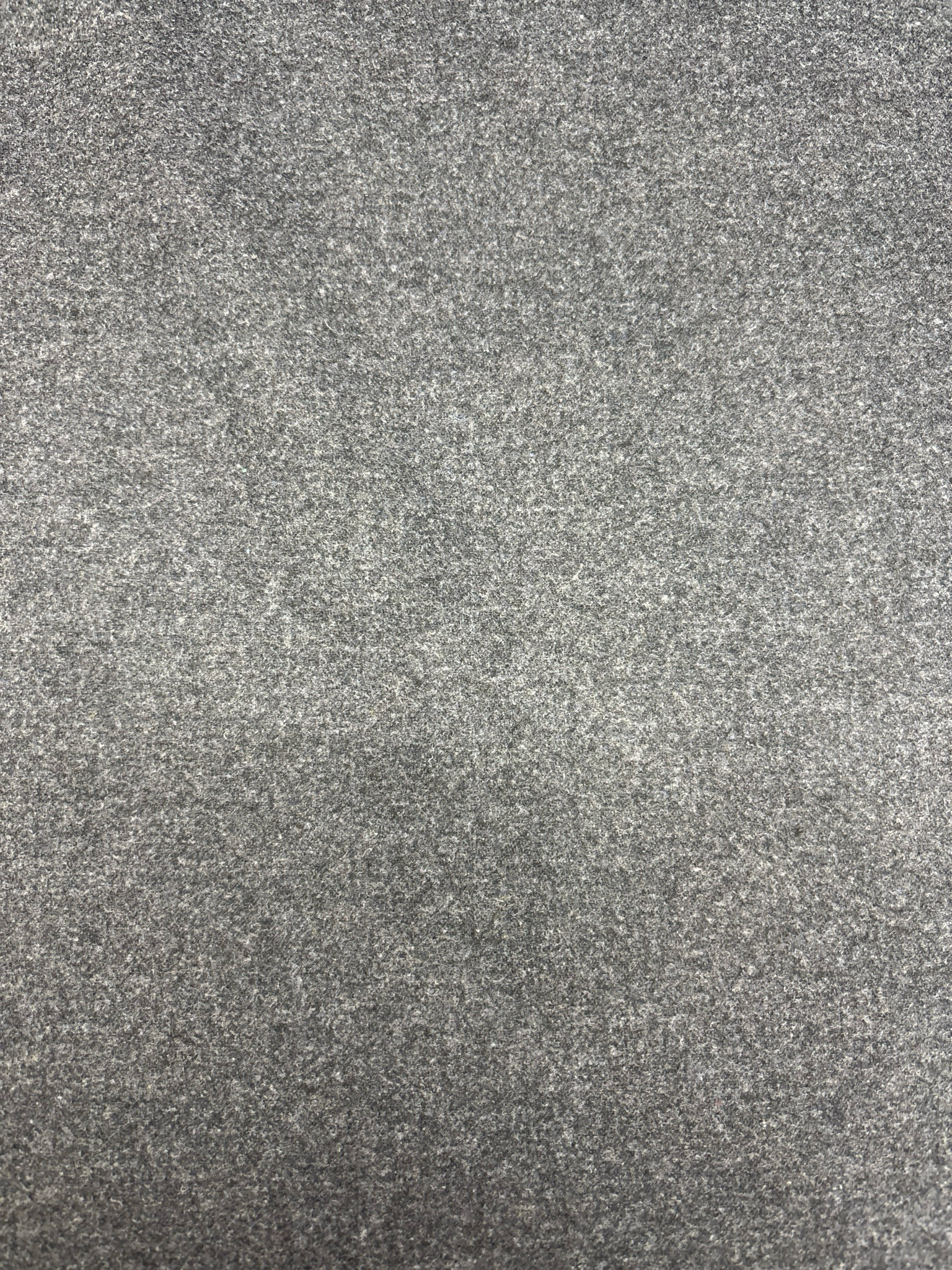 Plain Wool Mix Blend Dark Grey