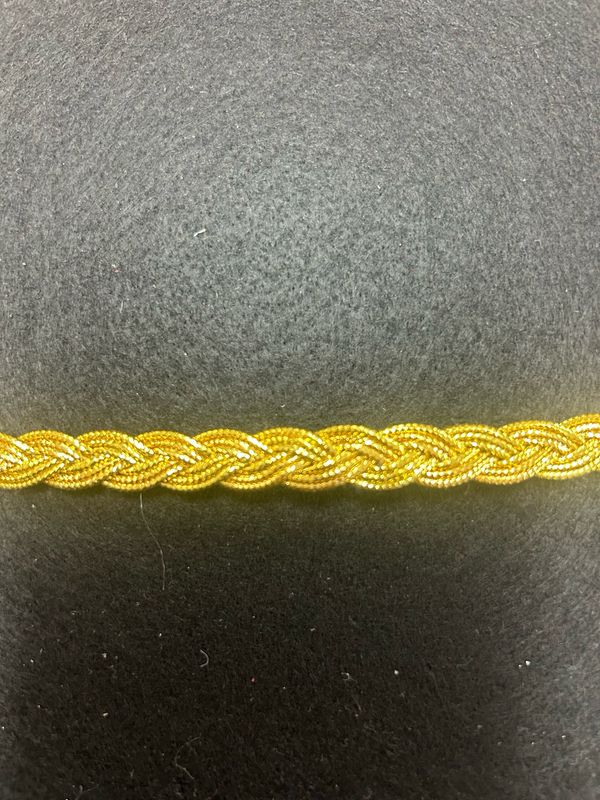 Gold Metallic Plaited Trimming