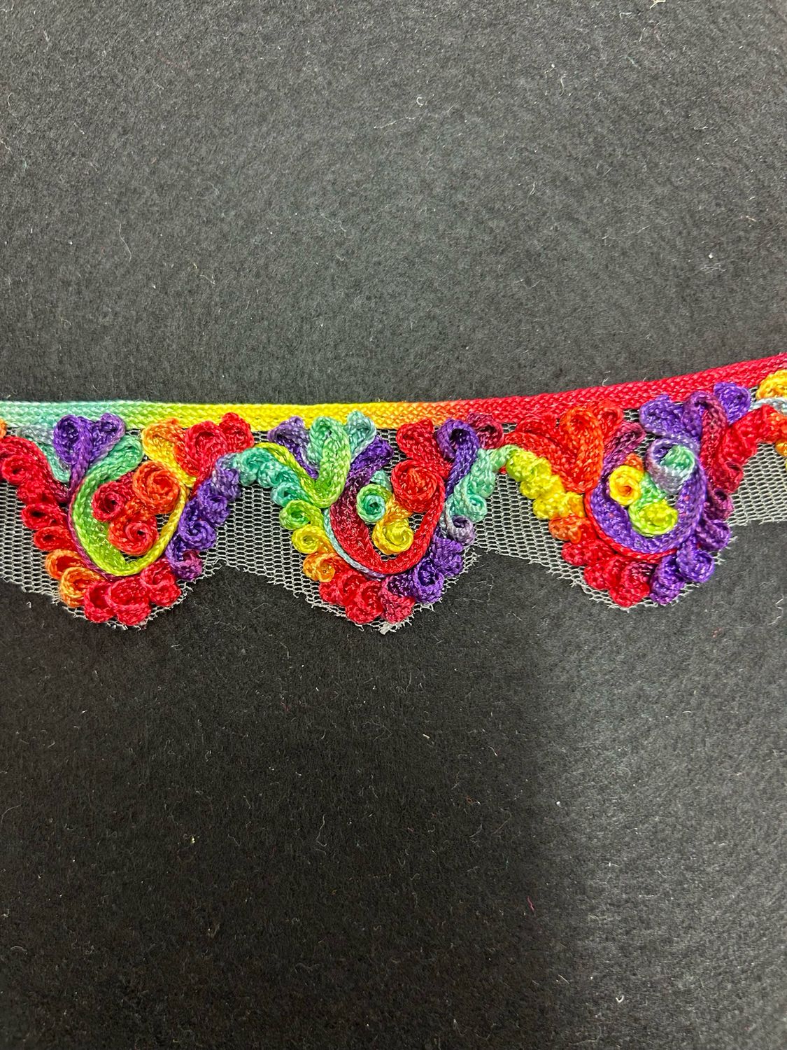 Rainbow Swirl Guipure