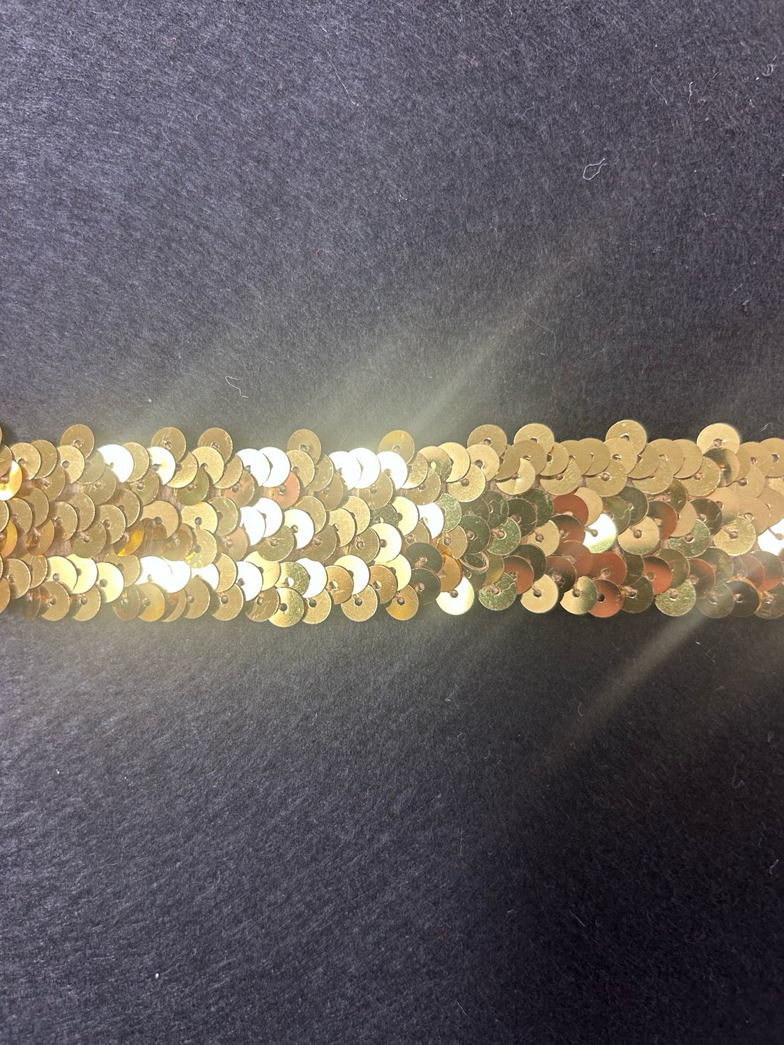 Gold Stretch Sequin 25mm