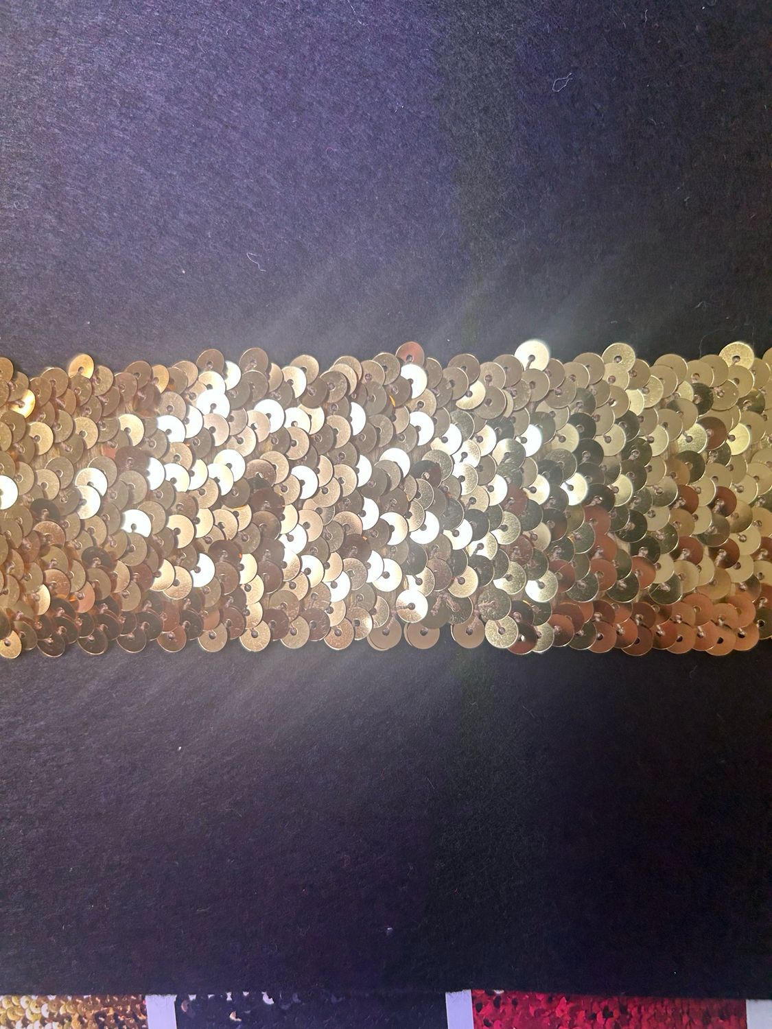 Gold Stretch Sequin 55mm