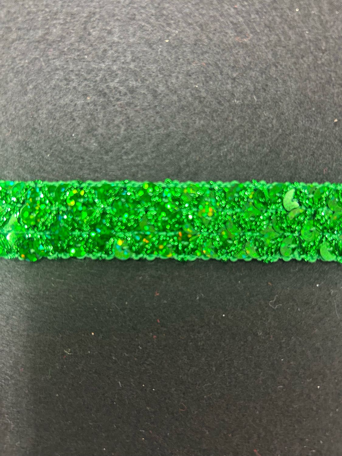 Emerald Holographic Non Stretch Sequin
