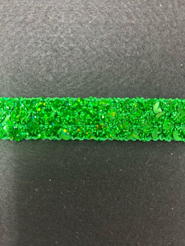 Emerald Holographic Non Stretch Sequin