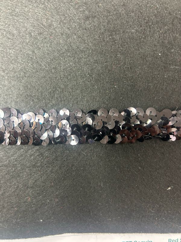 Black Stretch Sequin 18mm