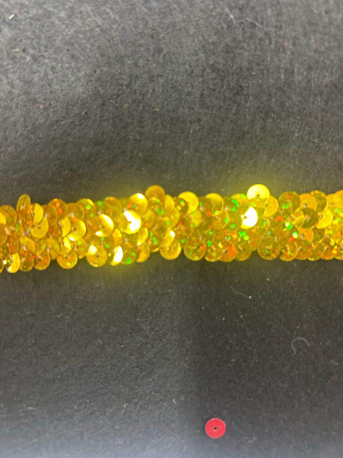 Gold Holographic Stretch Sequin 18mm