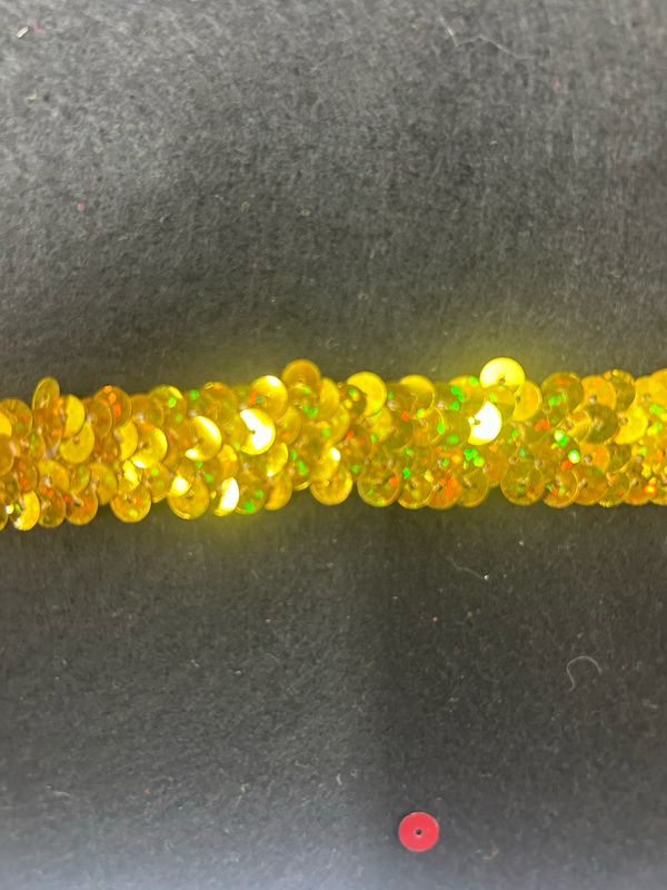 Gold Holographic Stretch Sequin 18mm