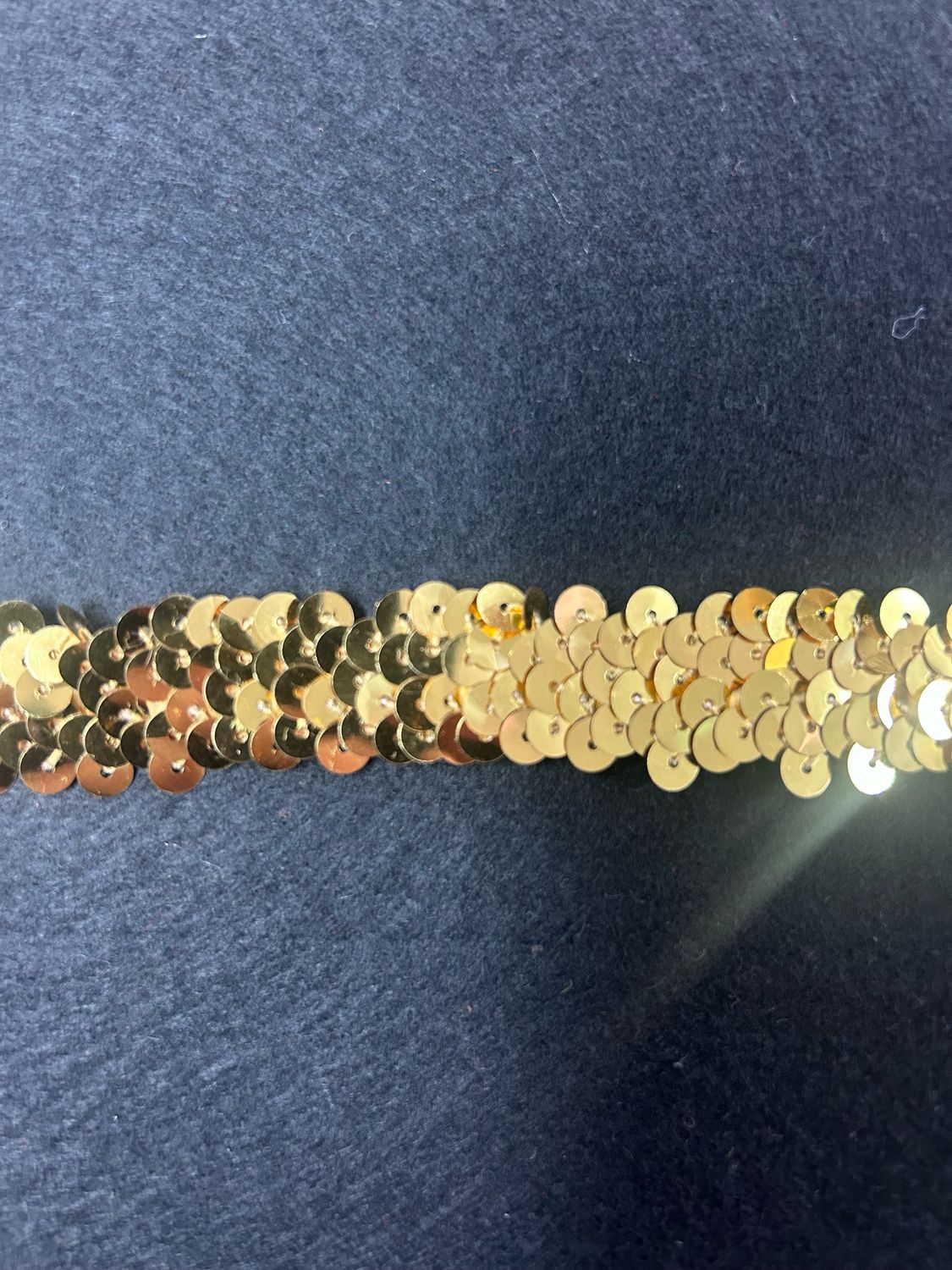 Gold Stretch Sequin 18mm