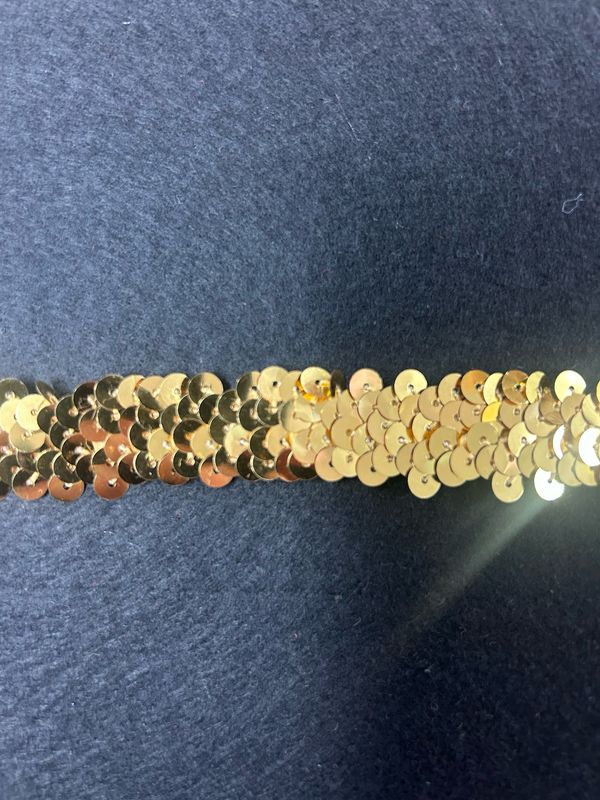 Gold Stretch Sequin 18mm