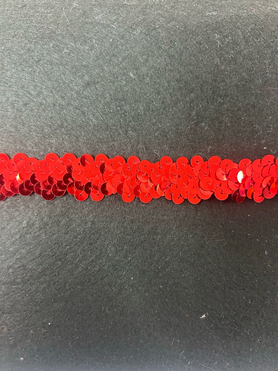Red Stretch Sequin 18mm