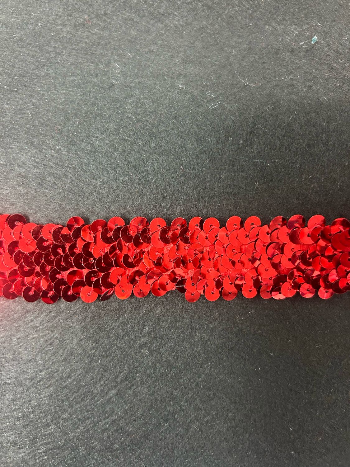 Red Stretch Sequin 25mm