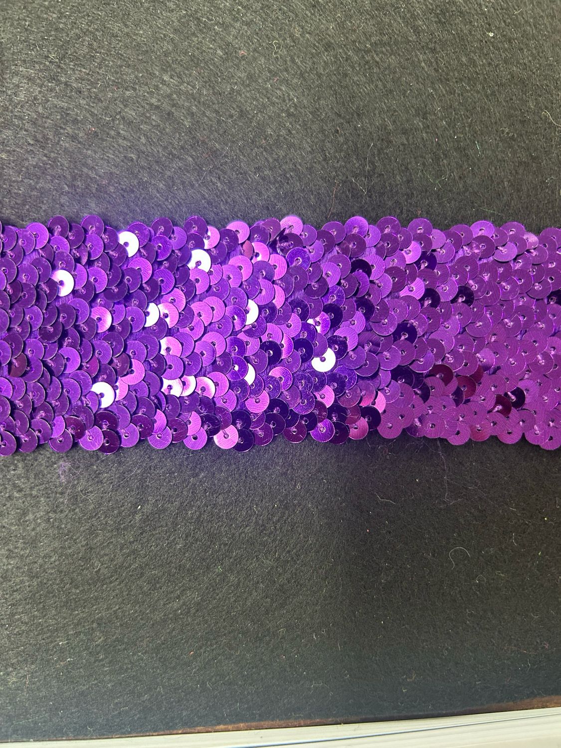 Purple Stretch Sequin 55mm