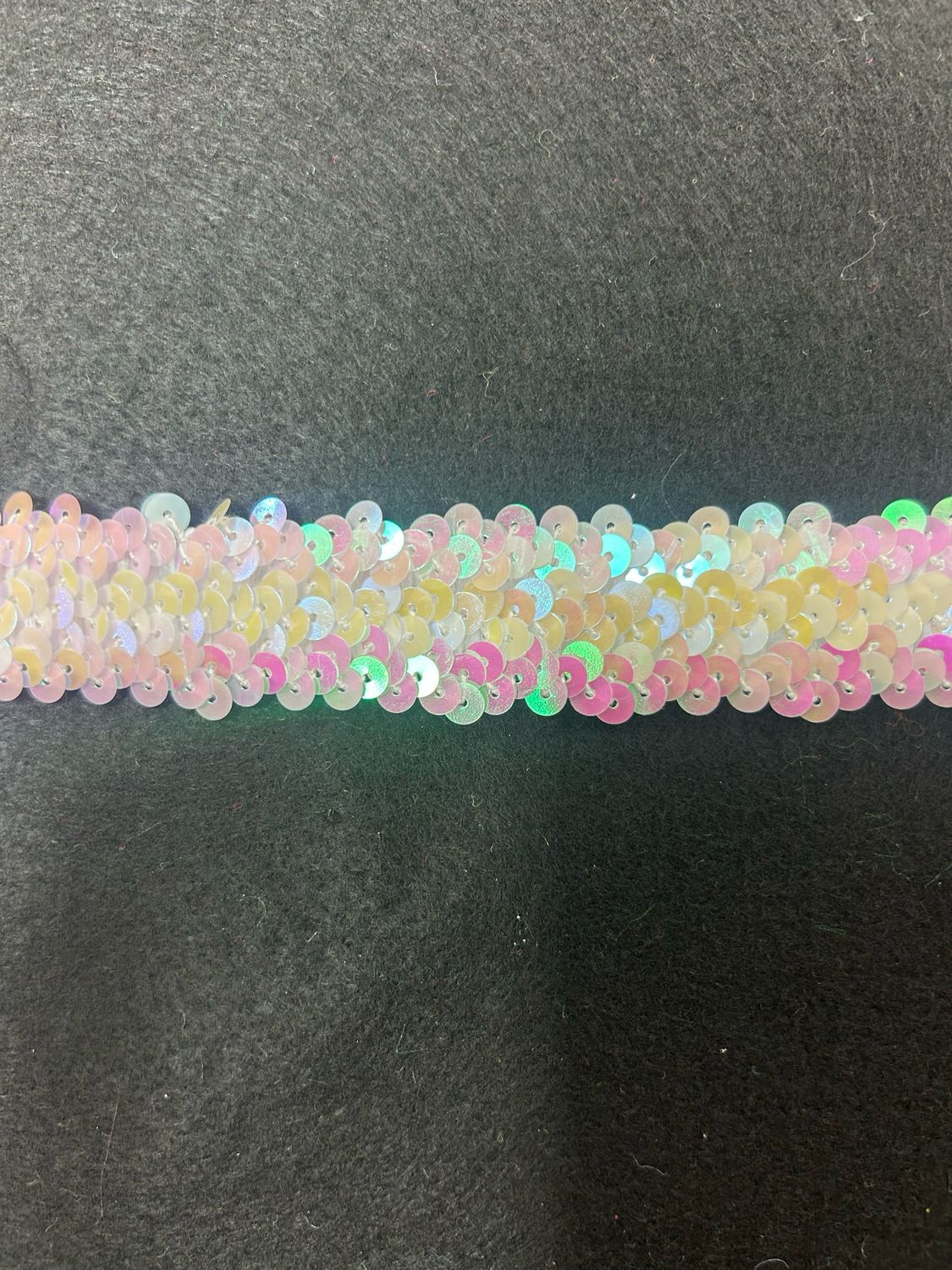Mother Of Pearl Stretch Sequin 25mm