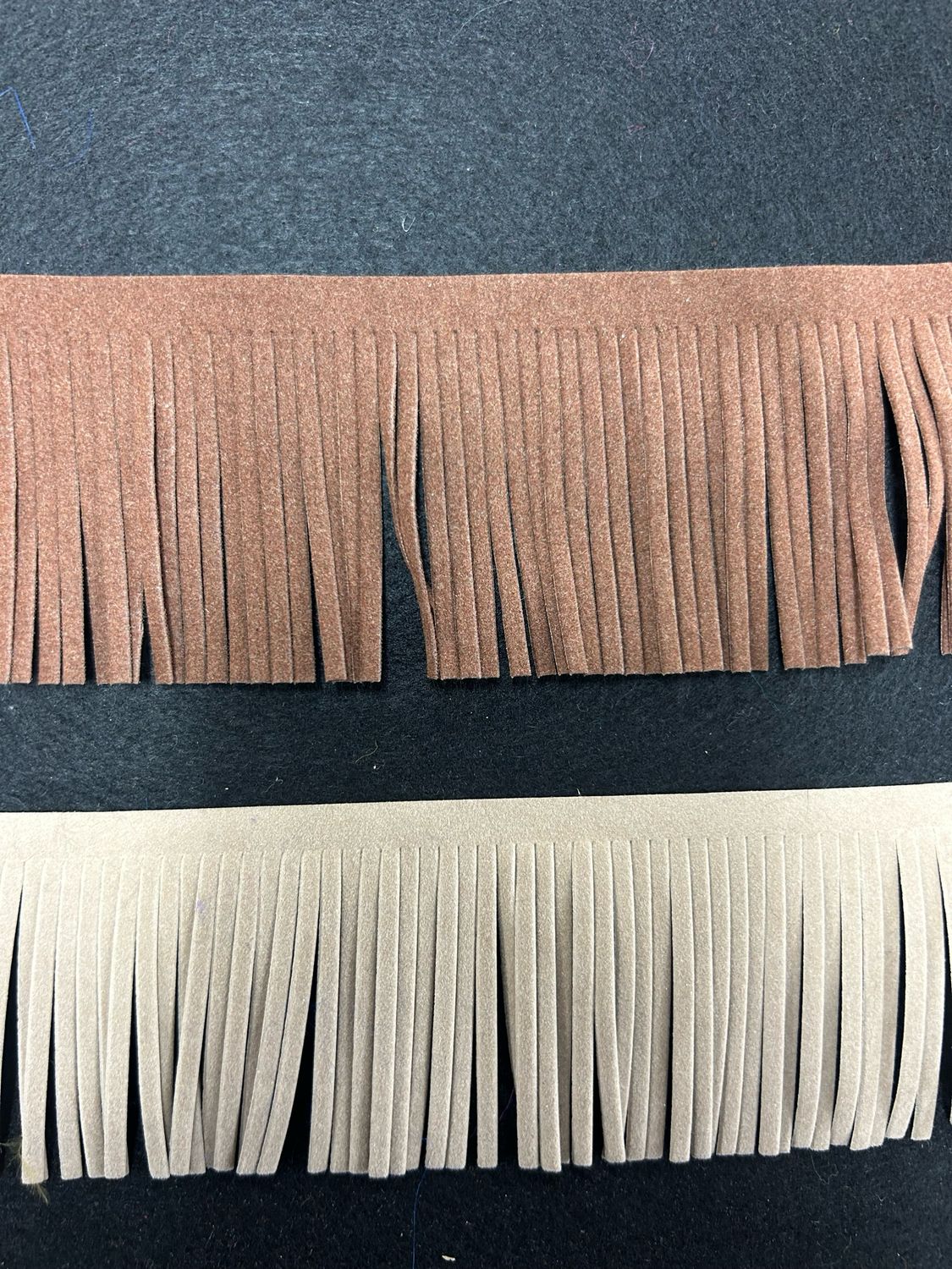 Beige Suede Fringe