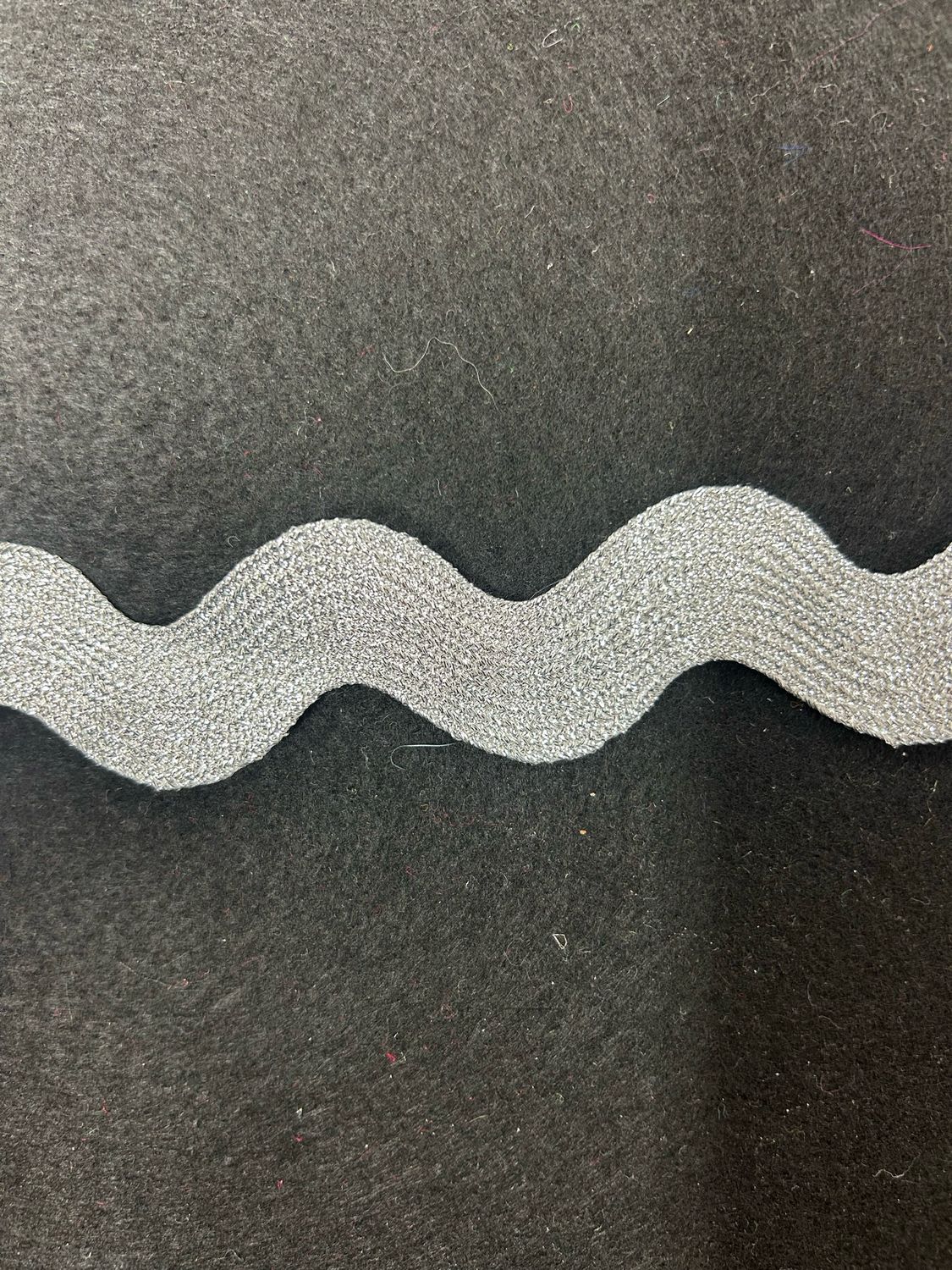 Silver Metallic Jumbo Ric Rac