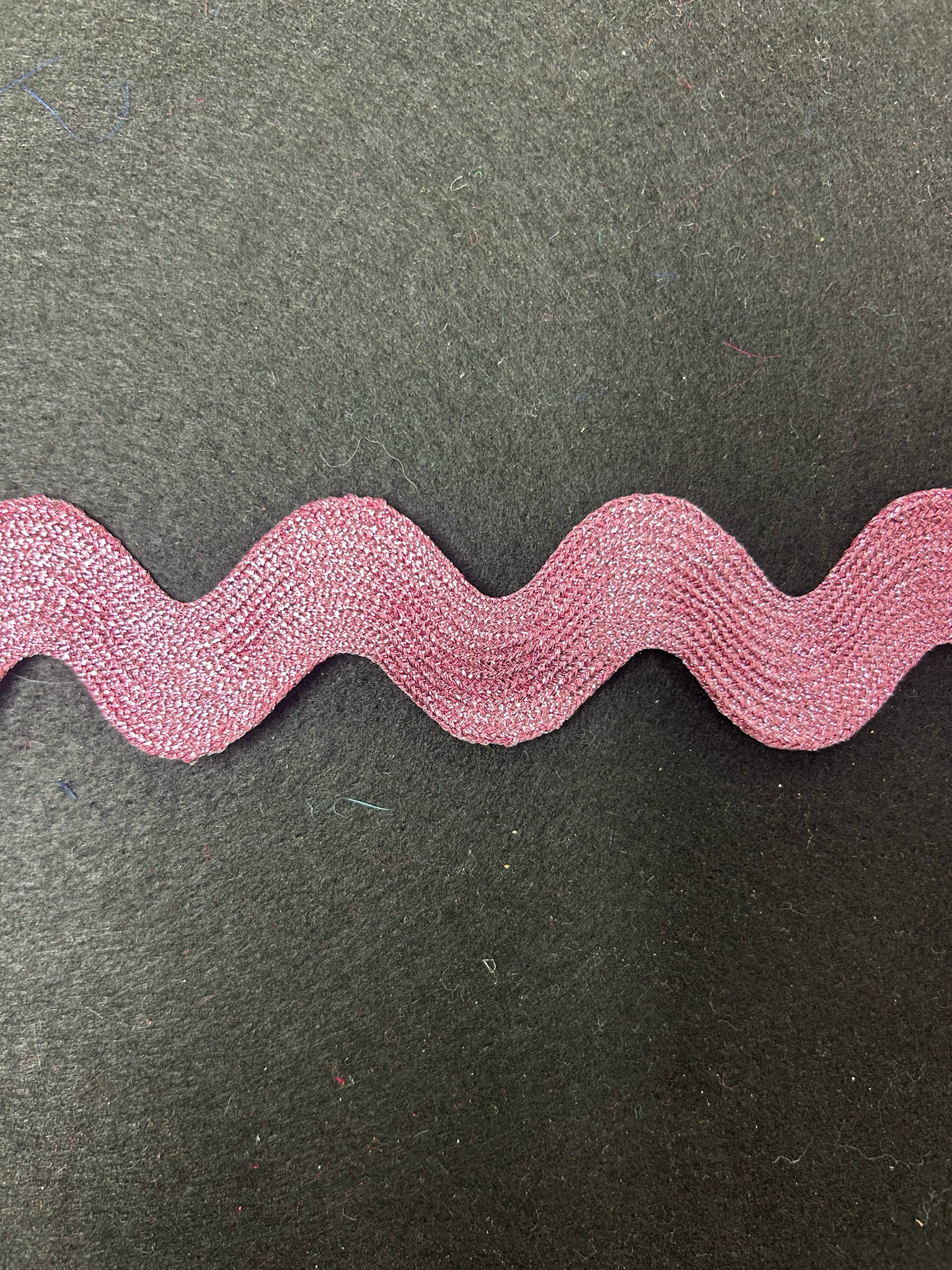 Pink Metallic Jumbo Ric Rac