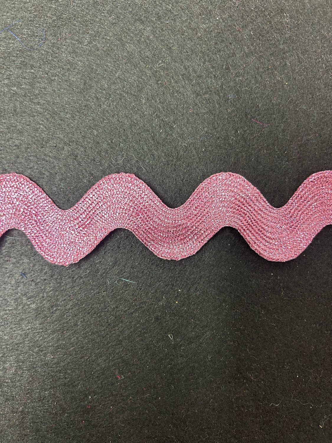 Pink Metallic Jumbo Ric Rac