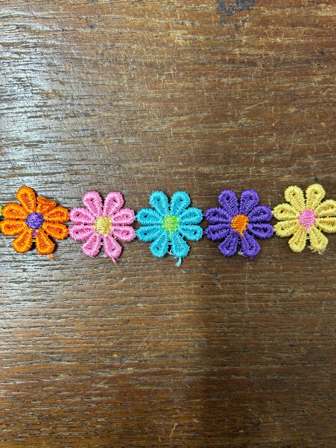 Multi Coloured Daisy Trim