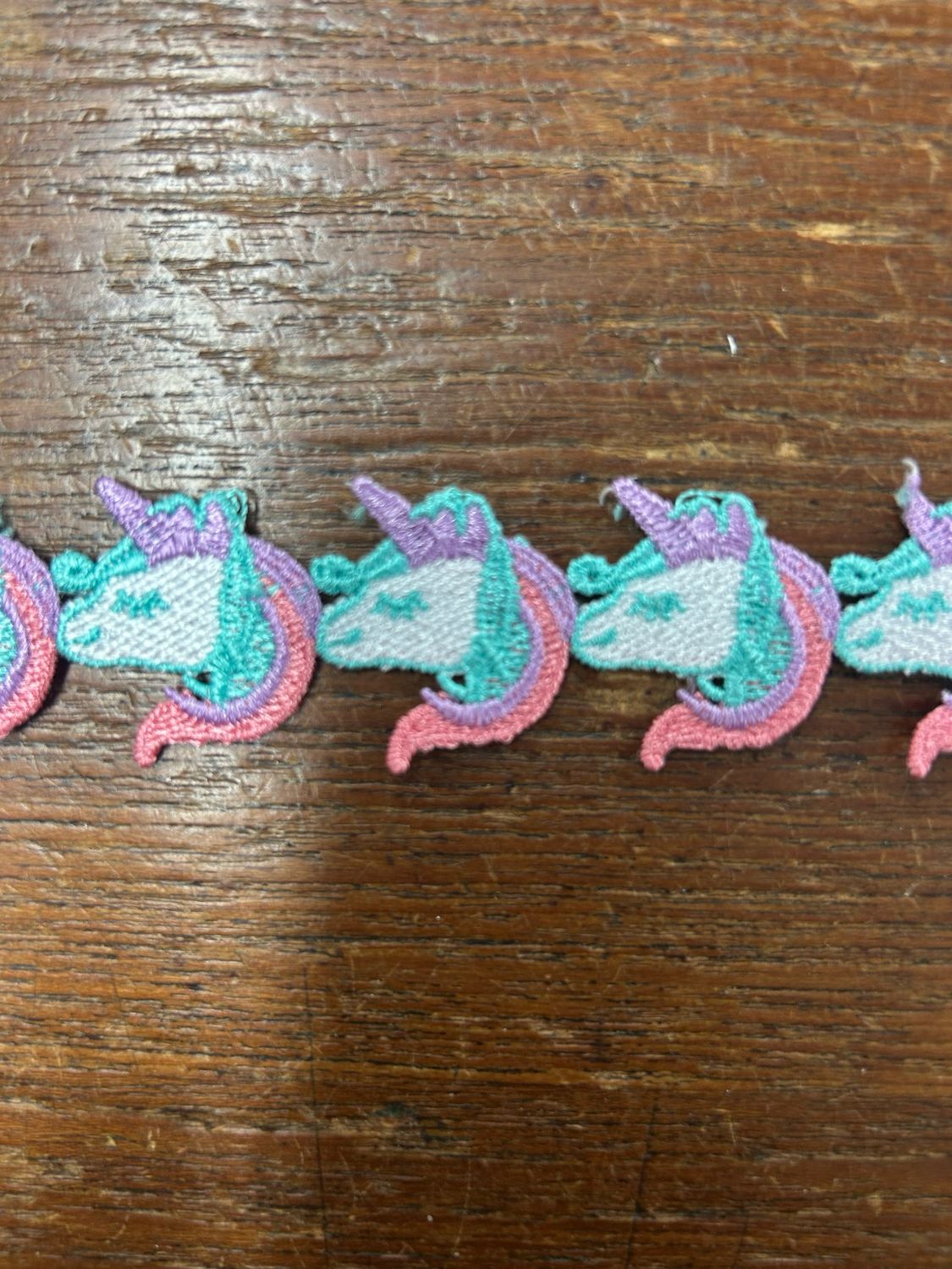 Embroidered Unicorn Trim