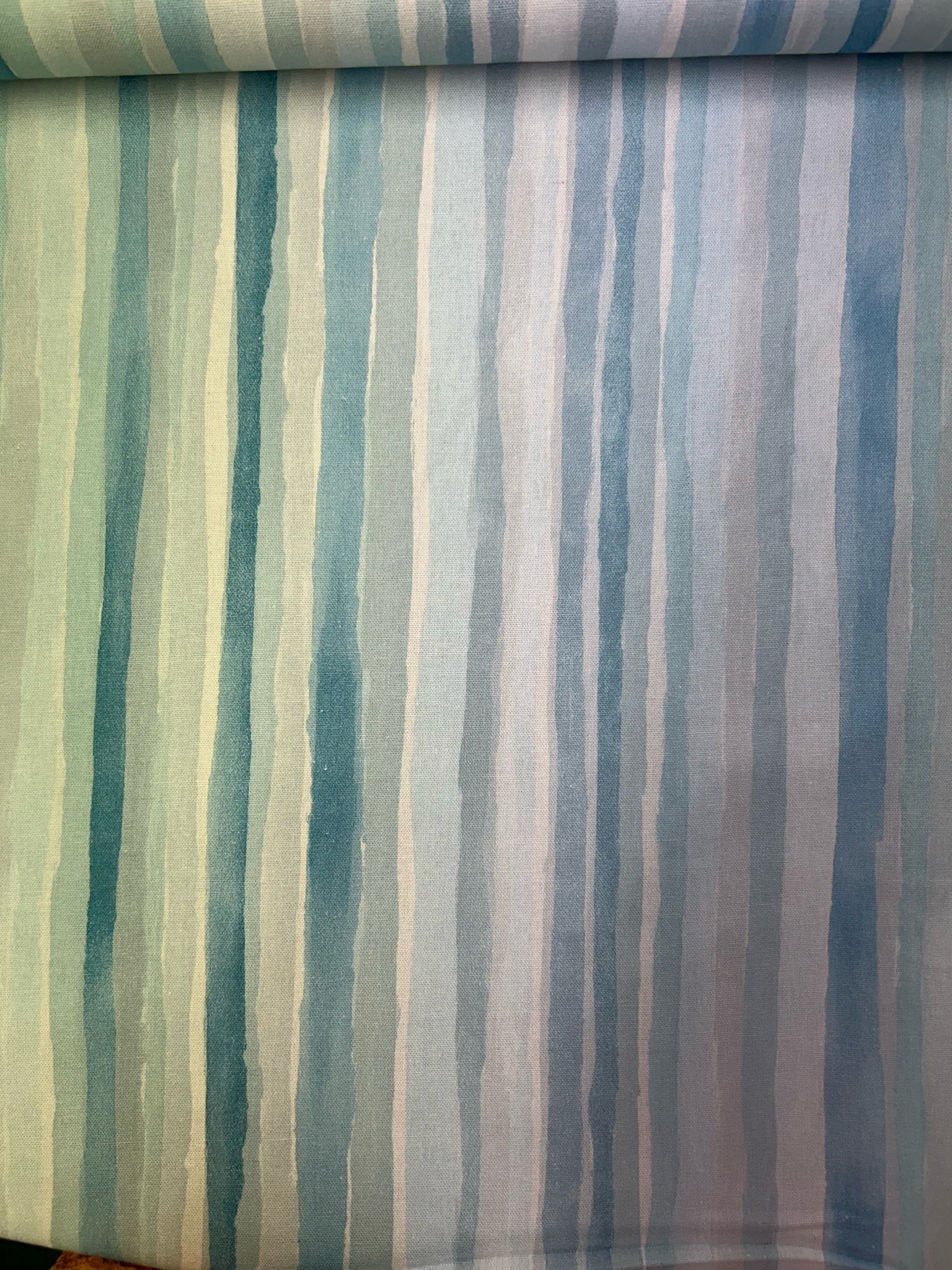 Linen Mix Ocean Stripe
