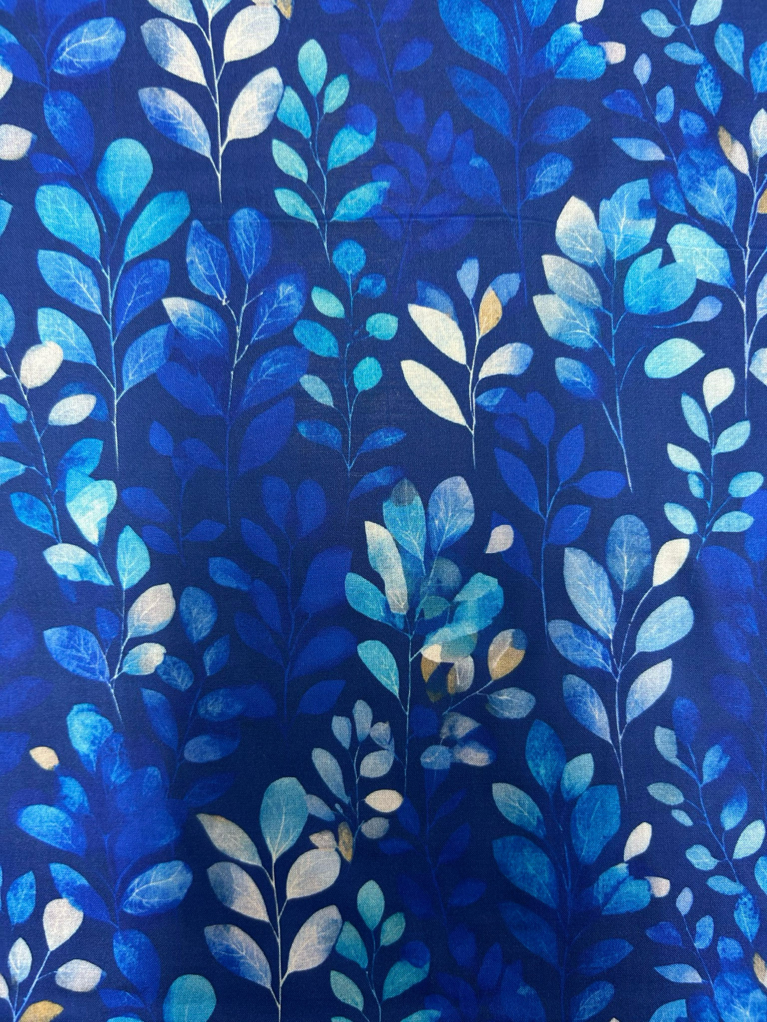 Midnight Foliage Viscose Lawn