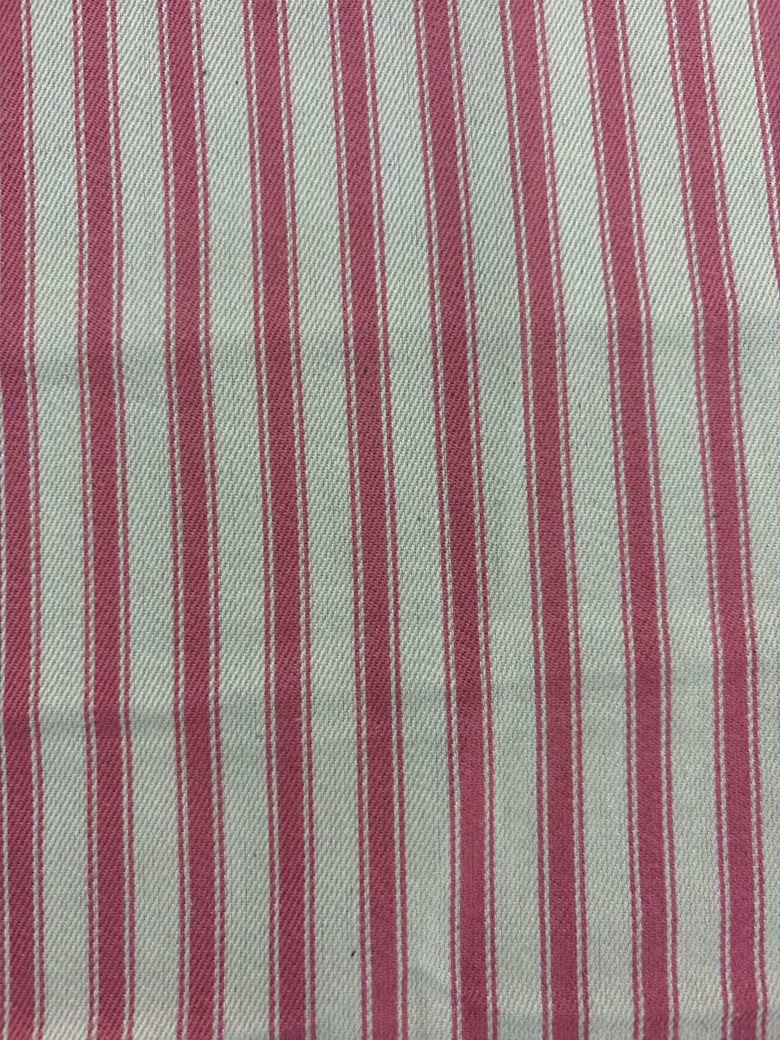 Lightweight Ticking Stripe Pink