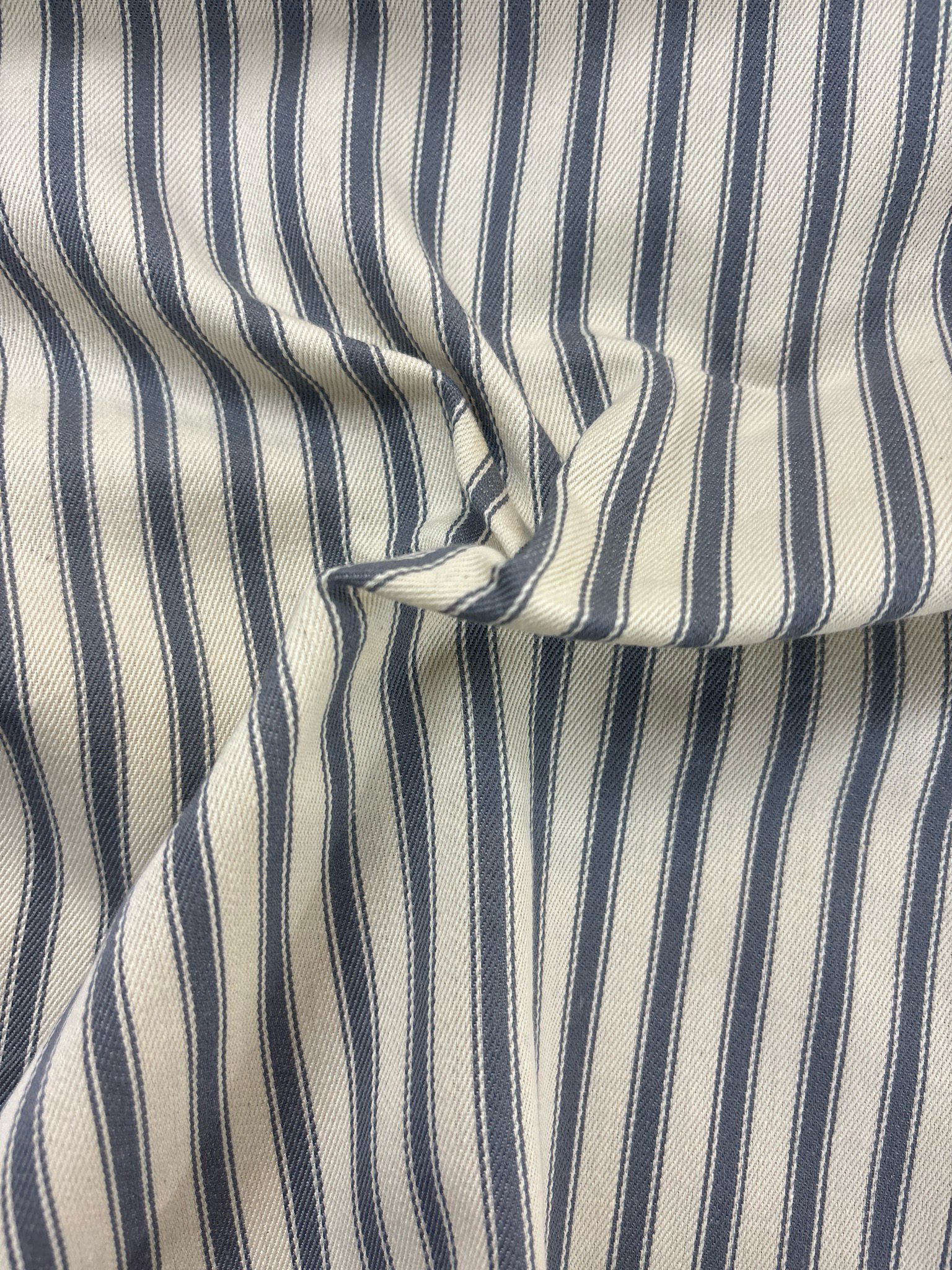 Lightweight Ticking Stripe Grey