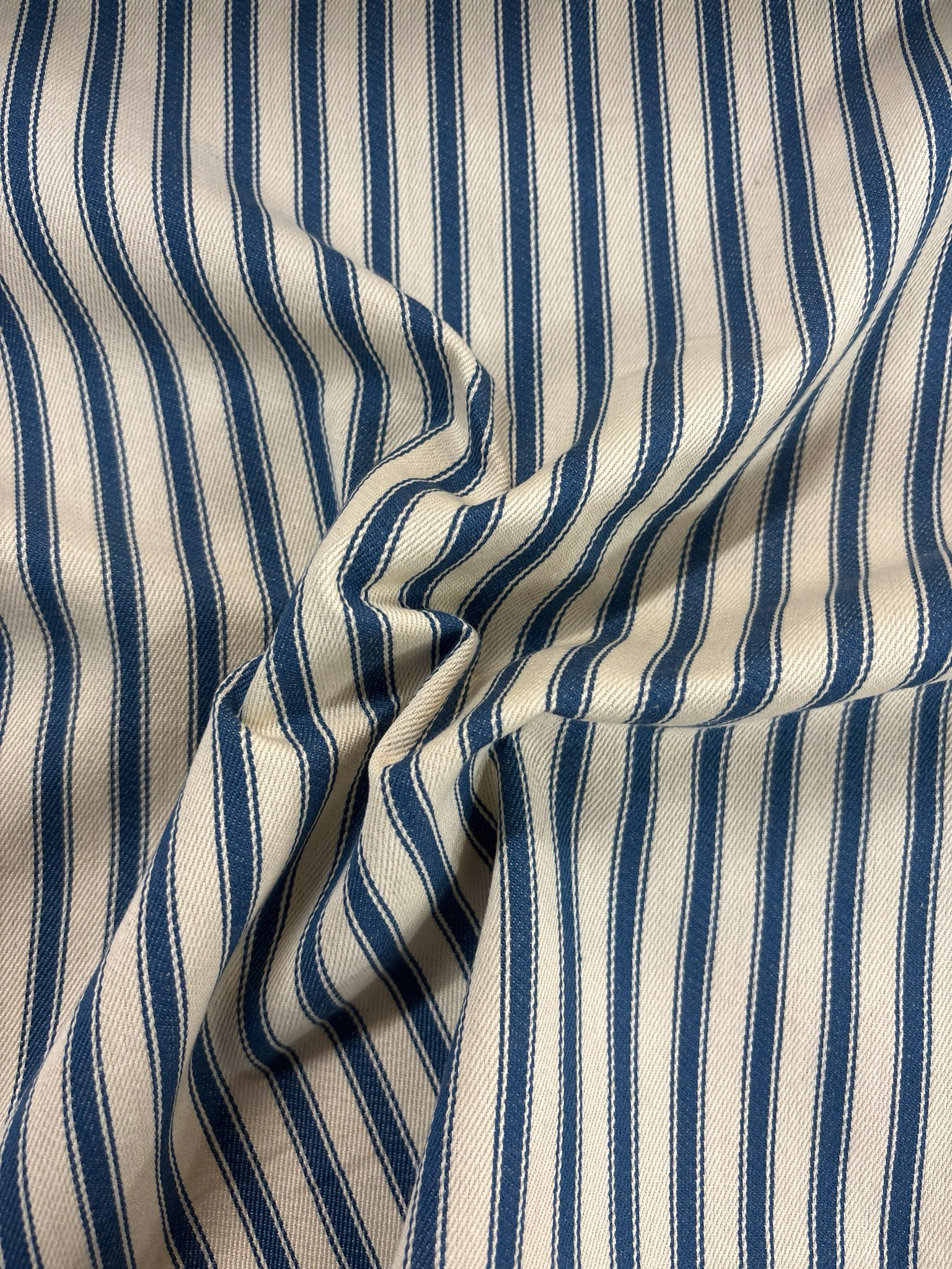 Lightweight Ticking Stripe Denim