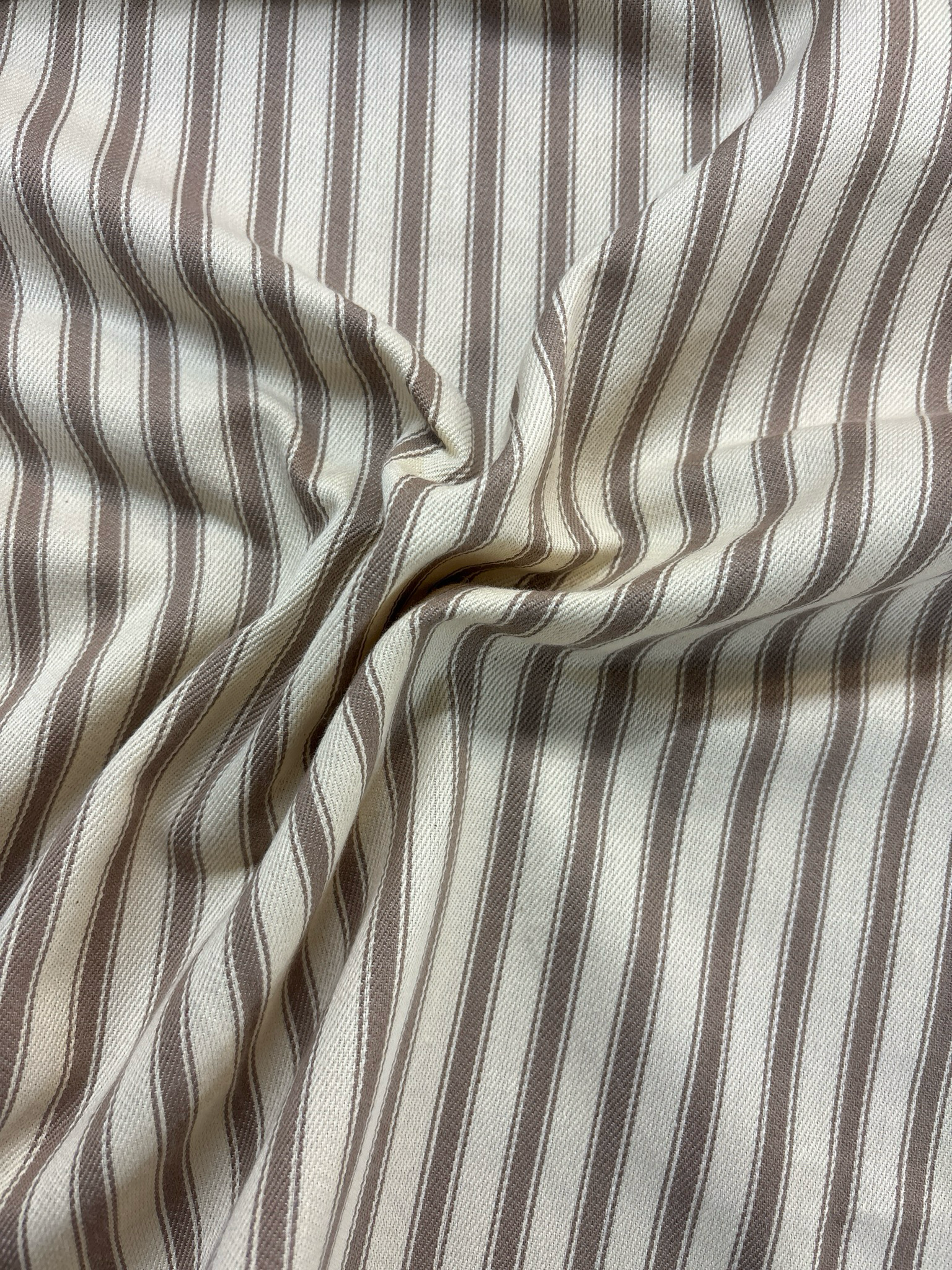 Lightweight Ticking Stripe Taupe