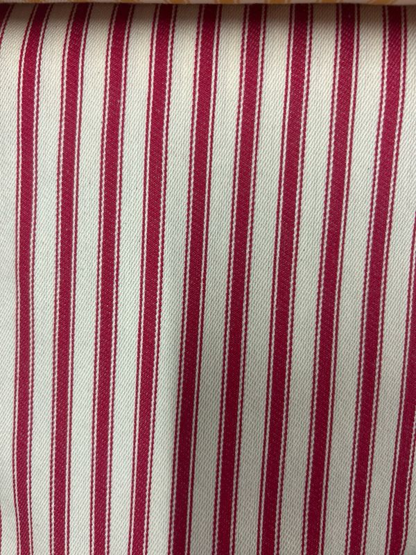 Lightweight Ticking Stripe Red