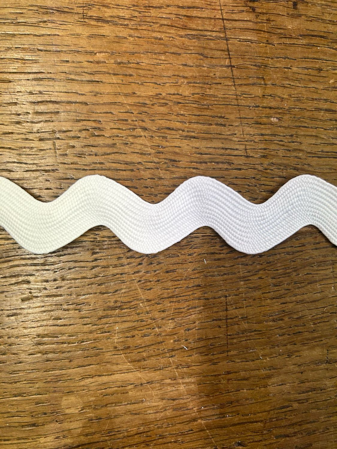 White Jumbo Ric Rac 25mm