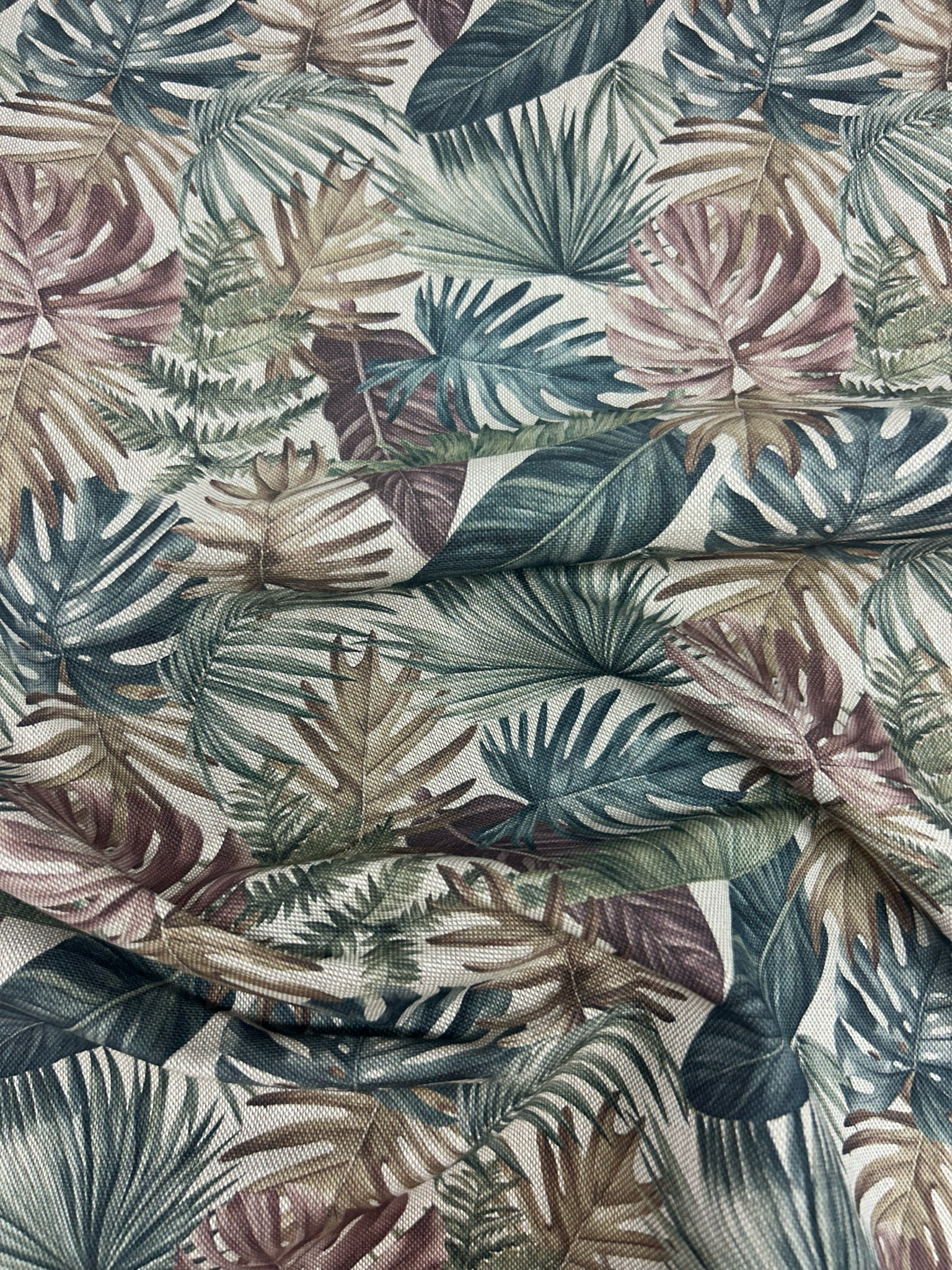 Digital Canvas Watercolour Leaves