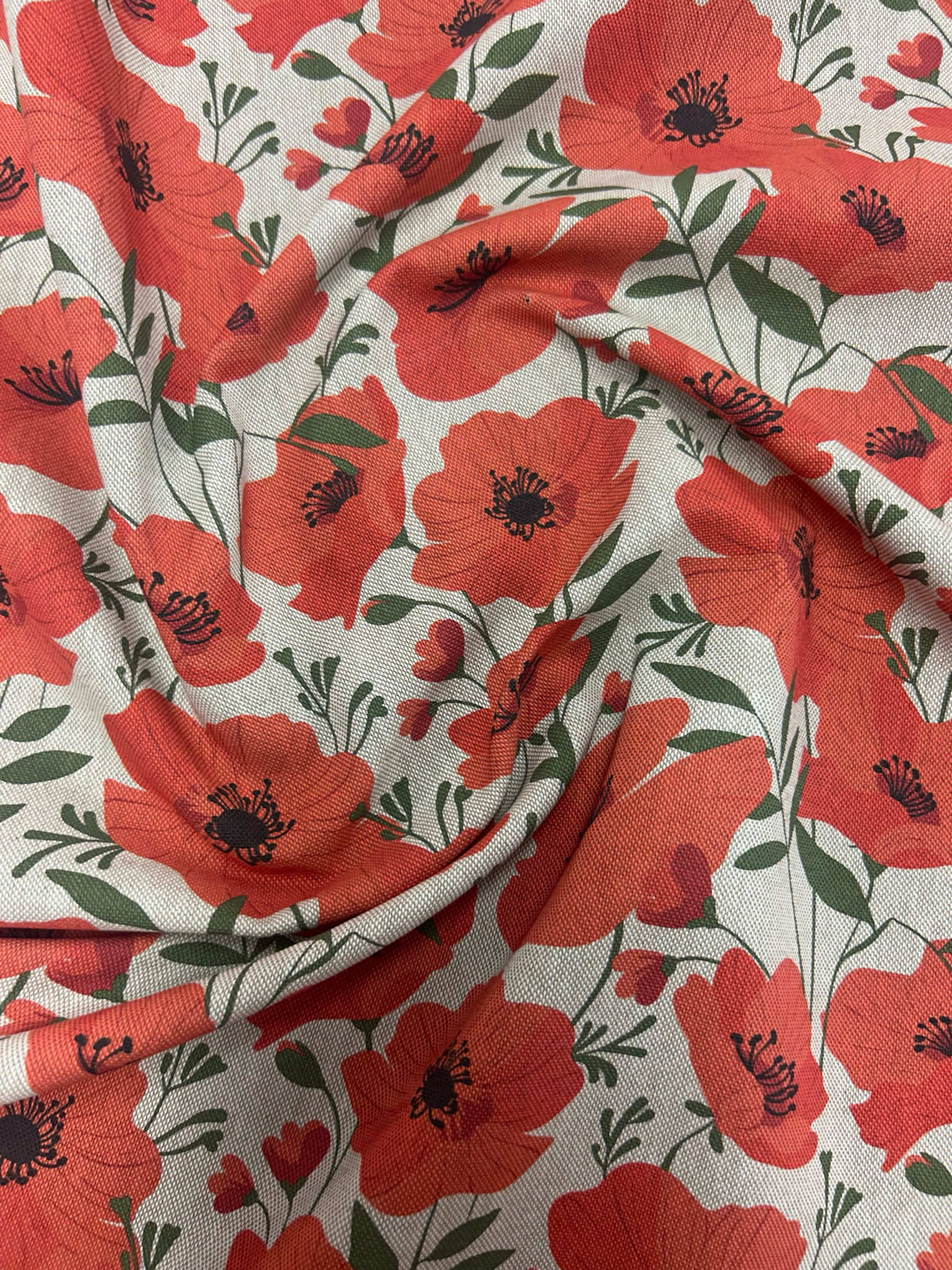 Digital Canvas Poppies