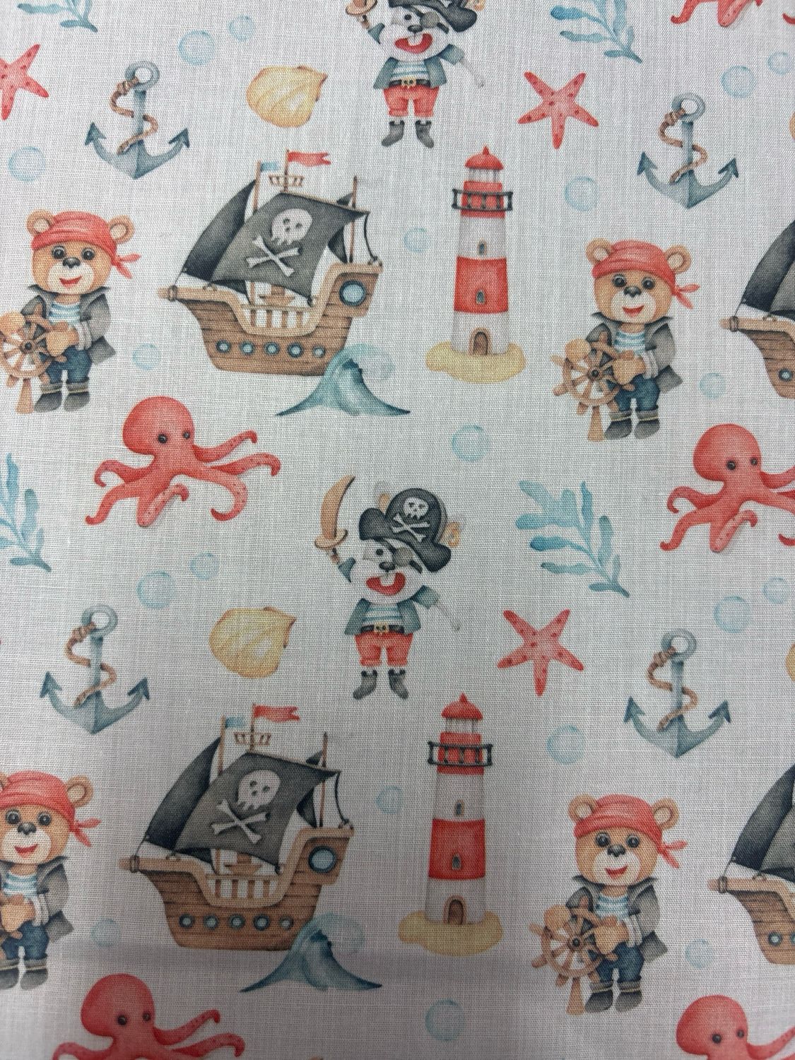 Teddy Bear Pirate White