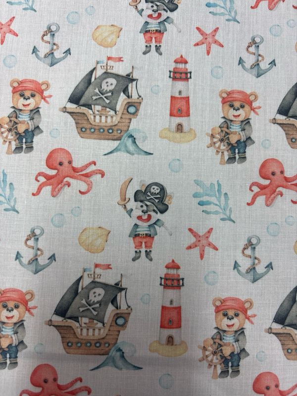 Teddy Bear Pirate White