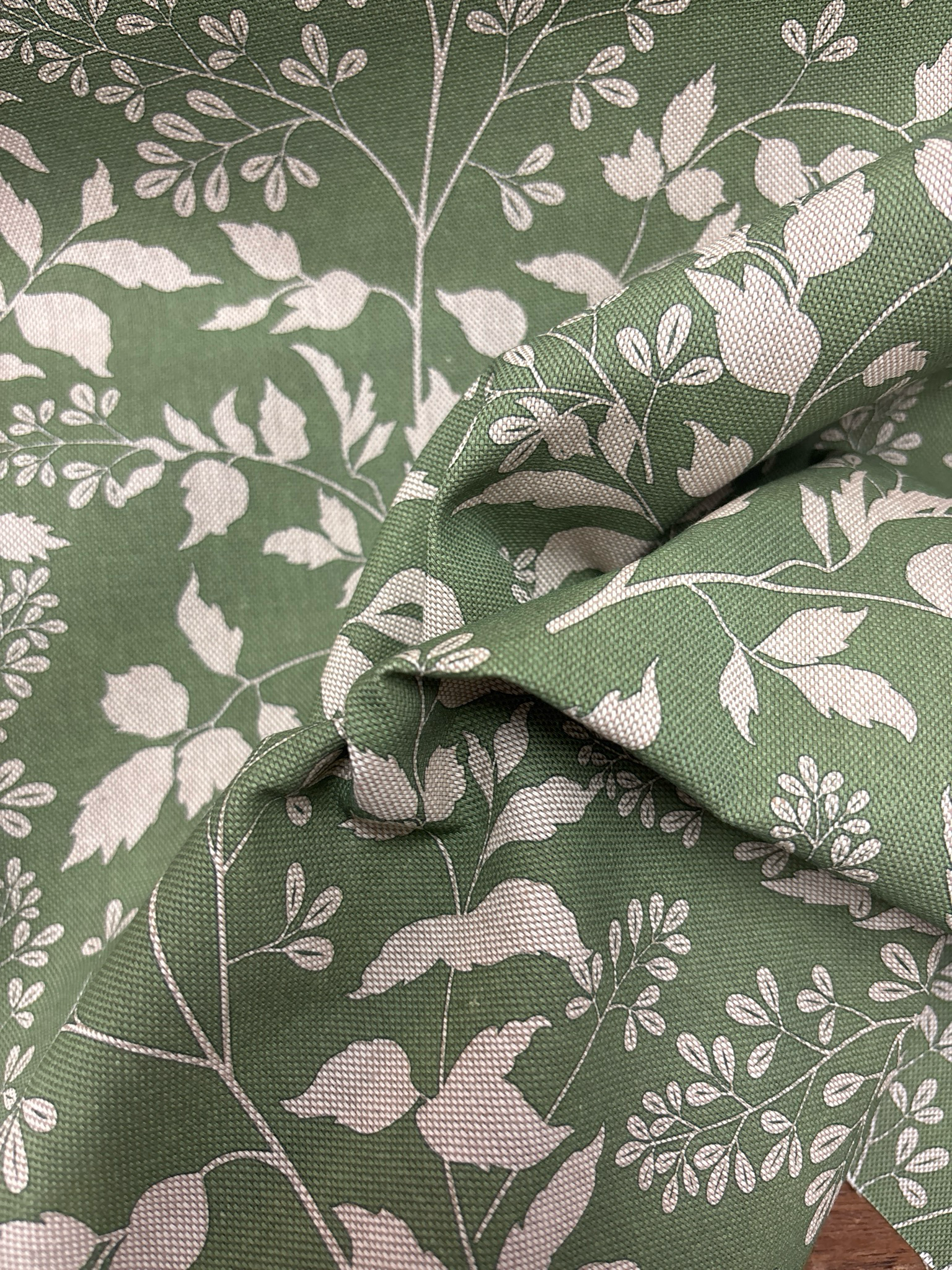 Digital Canvas Leaves Green