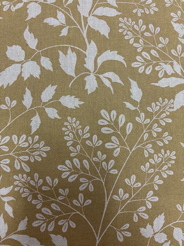 Digital Canvas Leaves Mustard